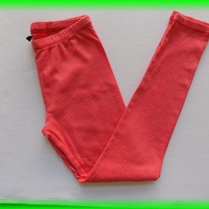 Tea Collection Bottoms - TEA COLLECTION Coral Striped Leggings Size 12 Tea Collection Bottoms - TEA COLLECTION Coral Striped Leggings Size 12